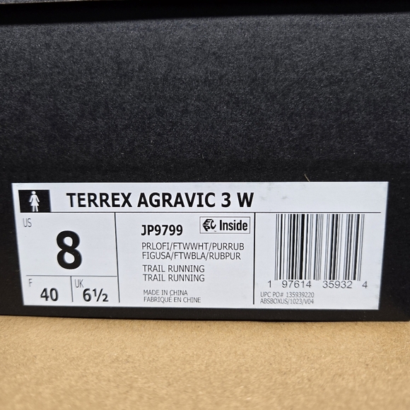 New adidas Terrex Agravic 3 'Preloved Fig' Women's Trail Running Shoes Size 8 - Picture 8 of 8